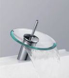 Üveg tányéros mosdó csaptelep ST9905 szifon és leeresztőszelep nélkül